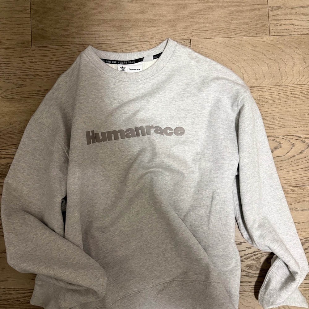 Adidas Pharrell Williams Humanrace Light Gray Crewneck